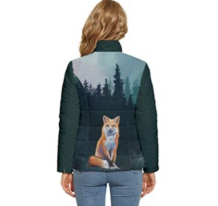 Ladies Collard Puffer Jacket - Limited Edition