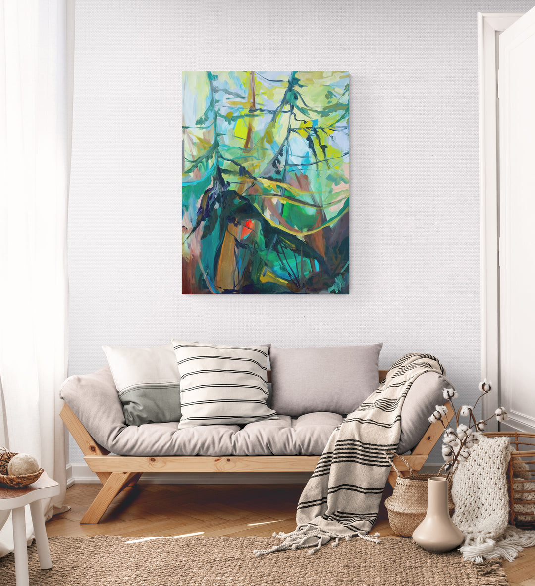 Emerald Dreams 30"x36" Acrylic on Canvas