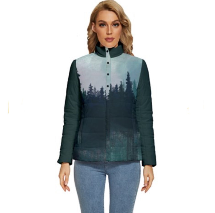 Ladies Collard Puffer Jacket - Limited Edition