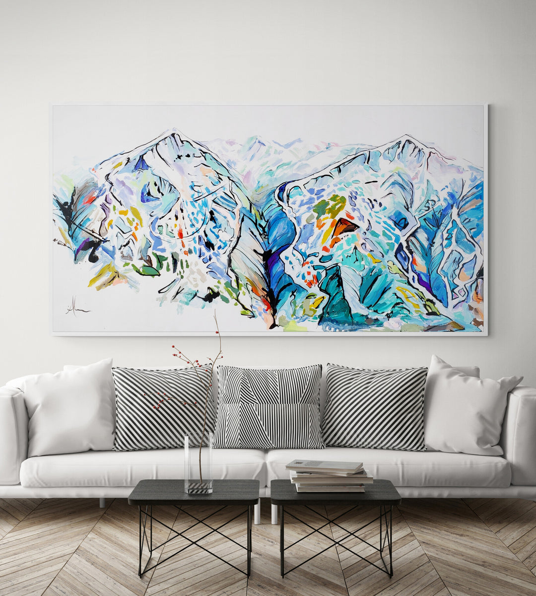 25x50 whistler and blackcomb on canvas