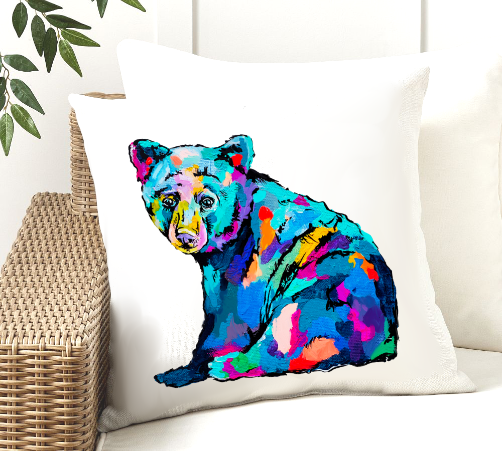 Waiting Bear Pillow