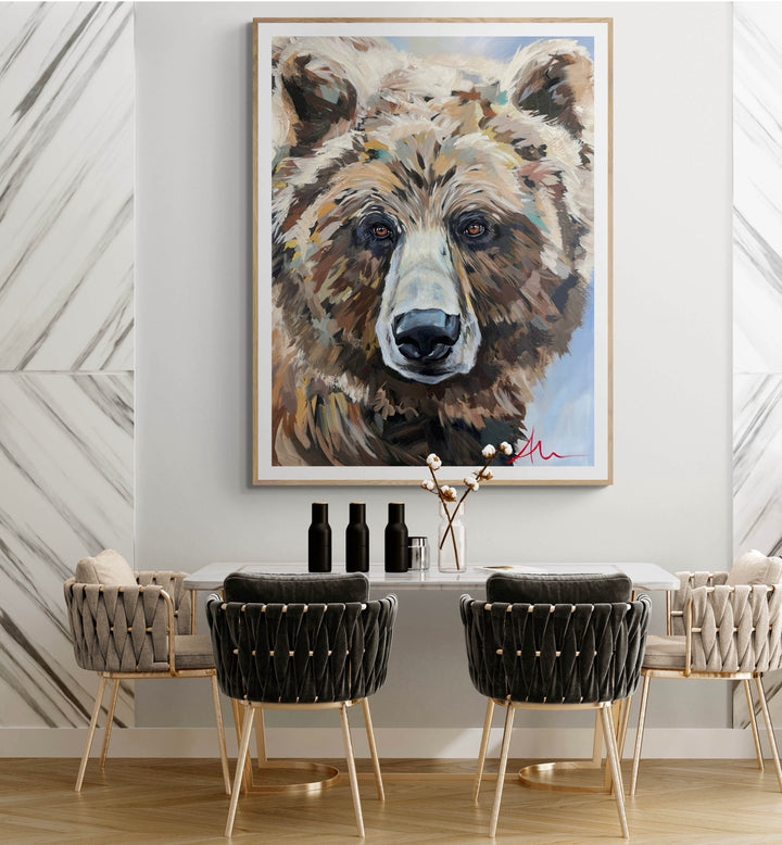 Apex grizzly bear artwork by Whistler artist Andrea Mueller