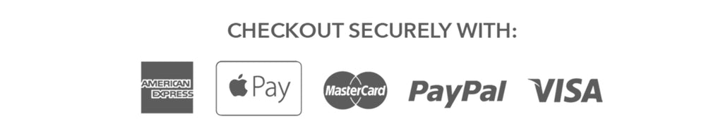 Checkout securely with paypal, apple pay, mastercard, paypal, visa