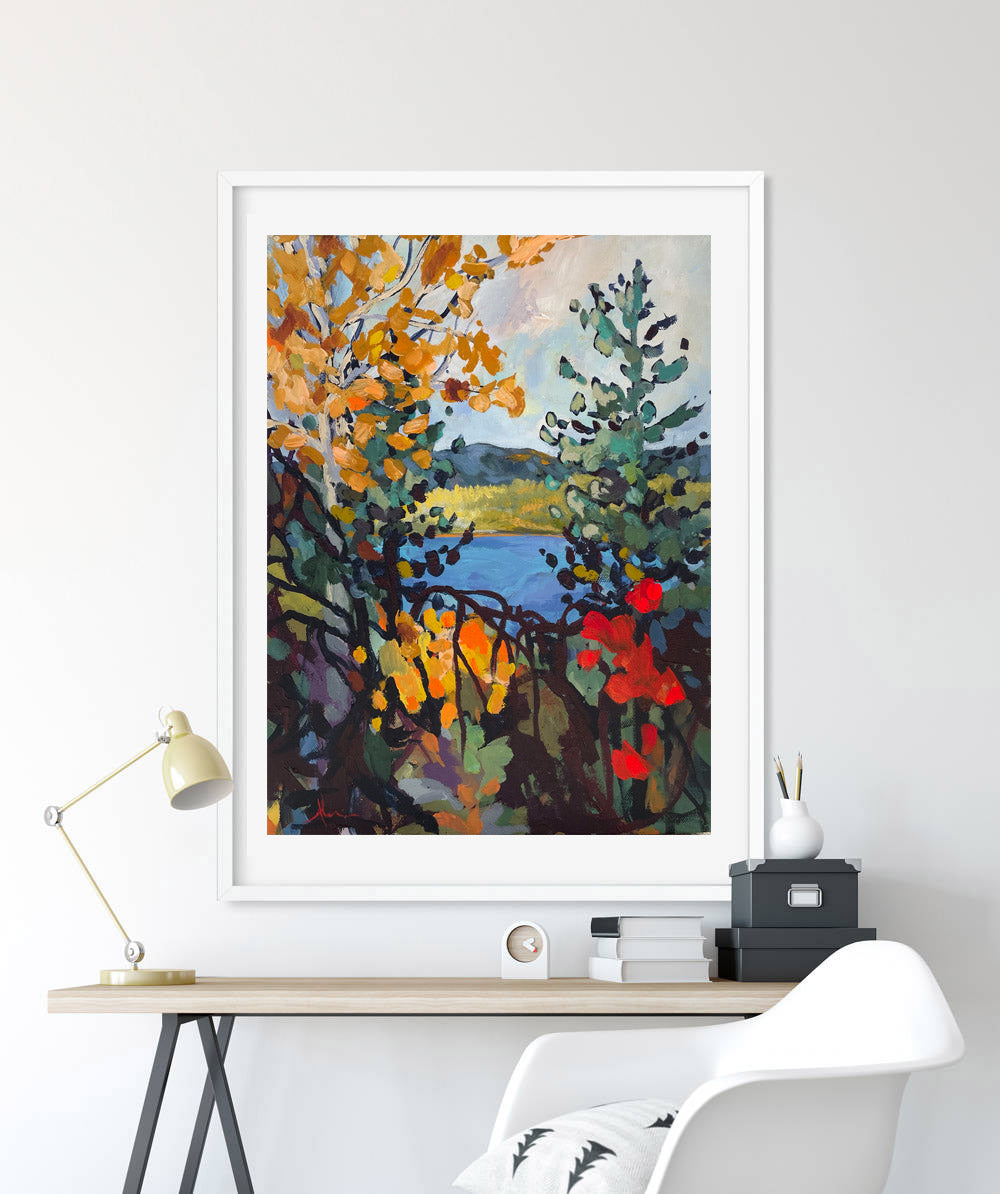 when things were simple print by Whistler artist Andrea Mueller
