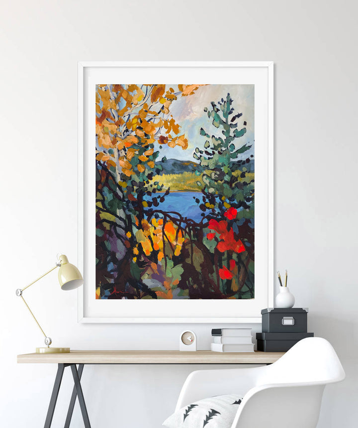 when things were simple print by Whistler artist Andrea Mueller