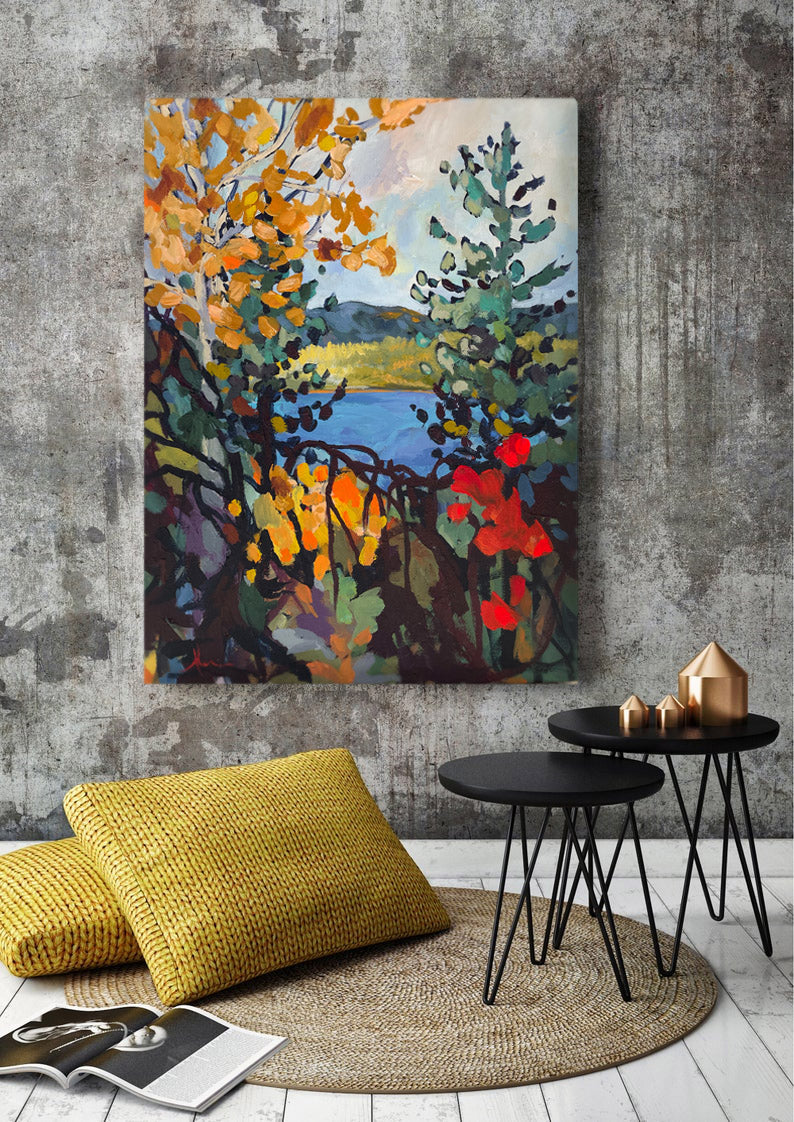 when things were simple print by Whistler artist Andrea Mueller