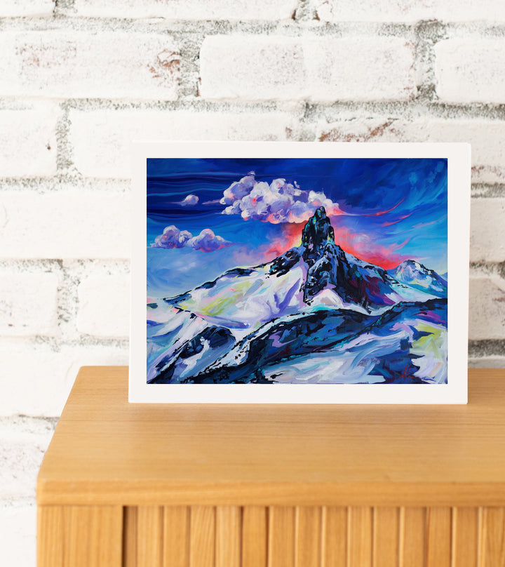 Black Tusk Candy Floss painting by Whistler artist Andrea Mueller