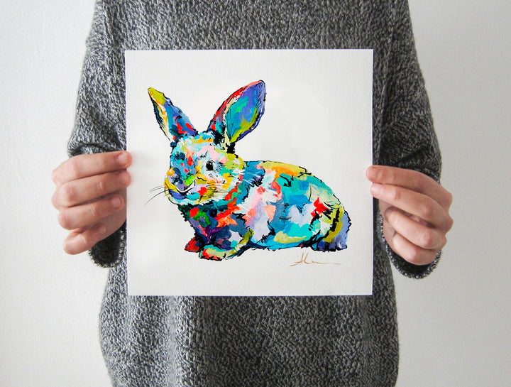 Honey Bunny print by Whistler artist Andrea Mueller