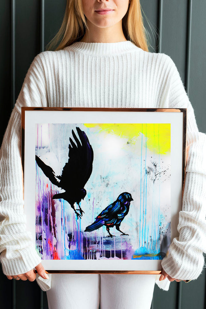 Raven print by Whistler artist Andrea Mueller