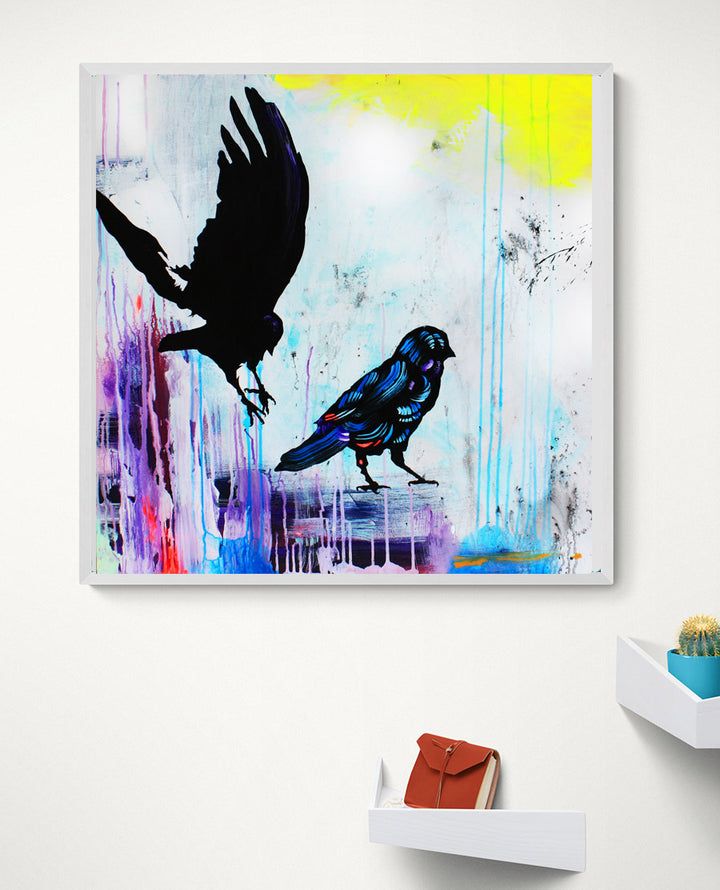 Raven print by Whistler artist Andrea Mueller