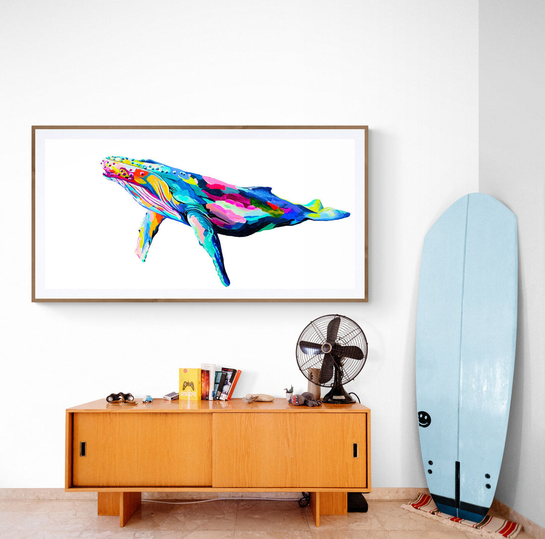 Humpback whale artwork by Whistler artist Andrea Mueller