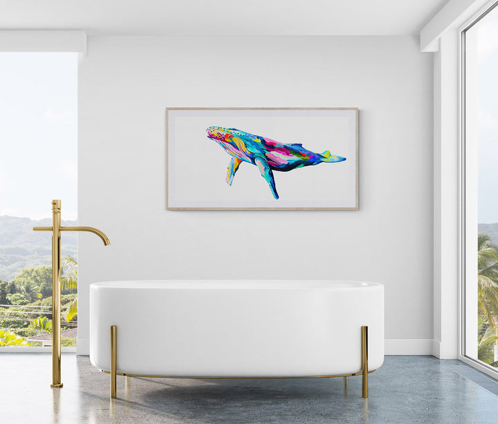 Humpback whale artwork by Whistler artist Andrea Mueller