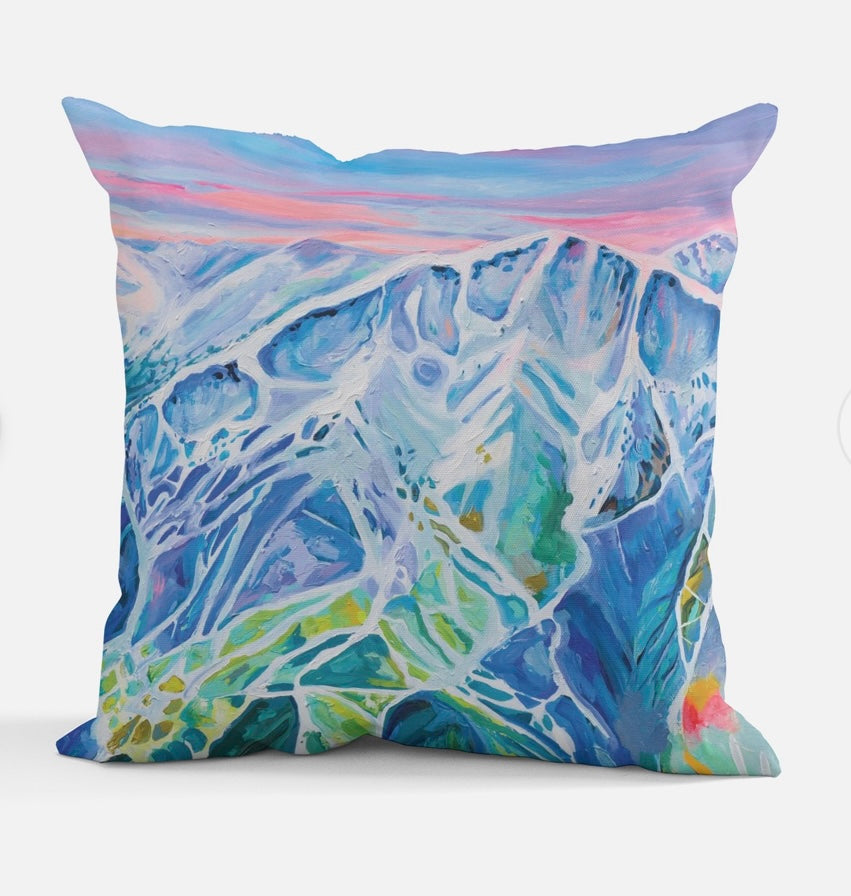 Whistler Blackcomb pillow by Andrea Mueller