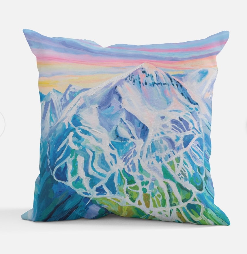 Whistler Blackcomb pillow by Andrea Mueller