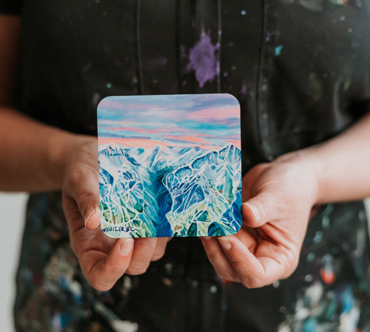 Cork picture Coasters - Set of 4