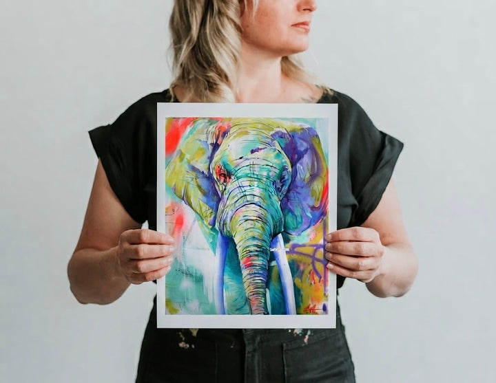 Elephant Studio Print