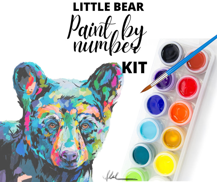 Paint By Number Kit - Little Bear