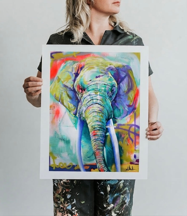 Elephant Studio Print