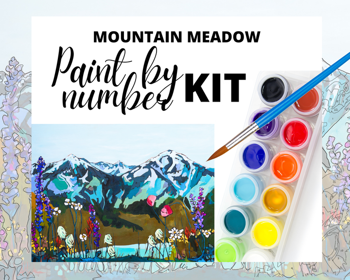 Paint By Number Kit - Mountain Meadow