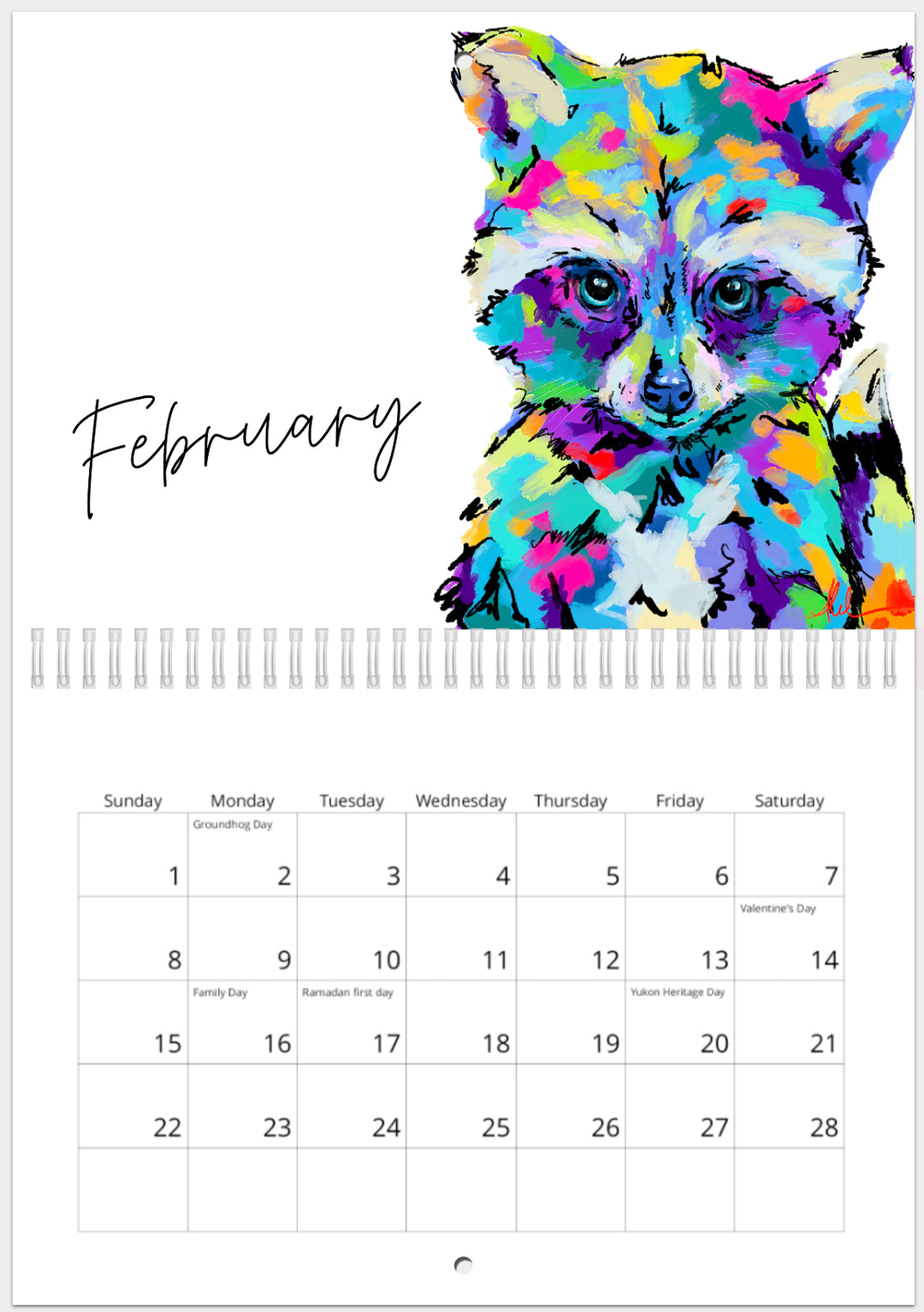 2026 Art Calendar - Early Bird Price. Shipping Worldwide