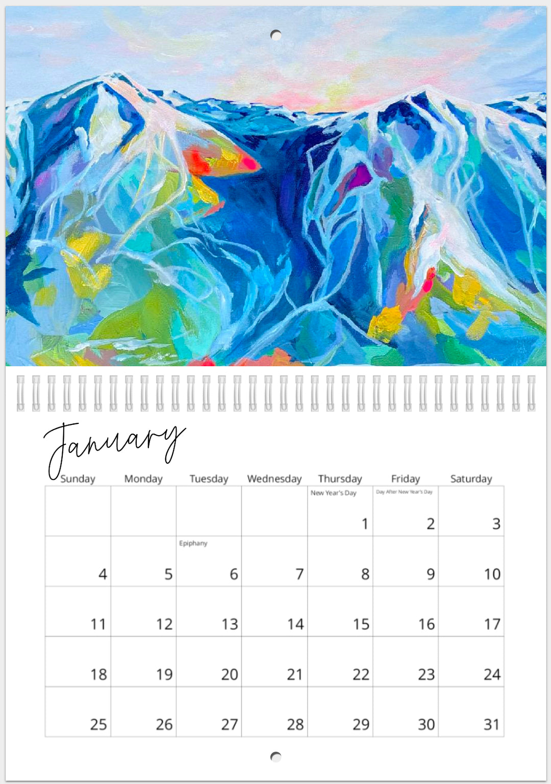 2026 Art Calendar - Early Bird Price. Shipping Worldwide