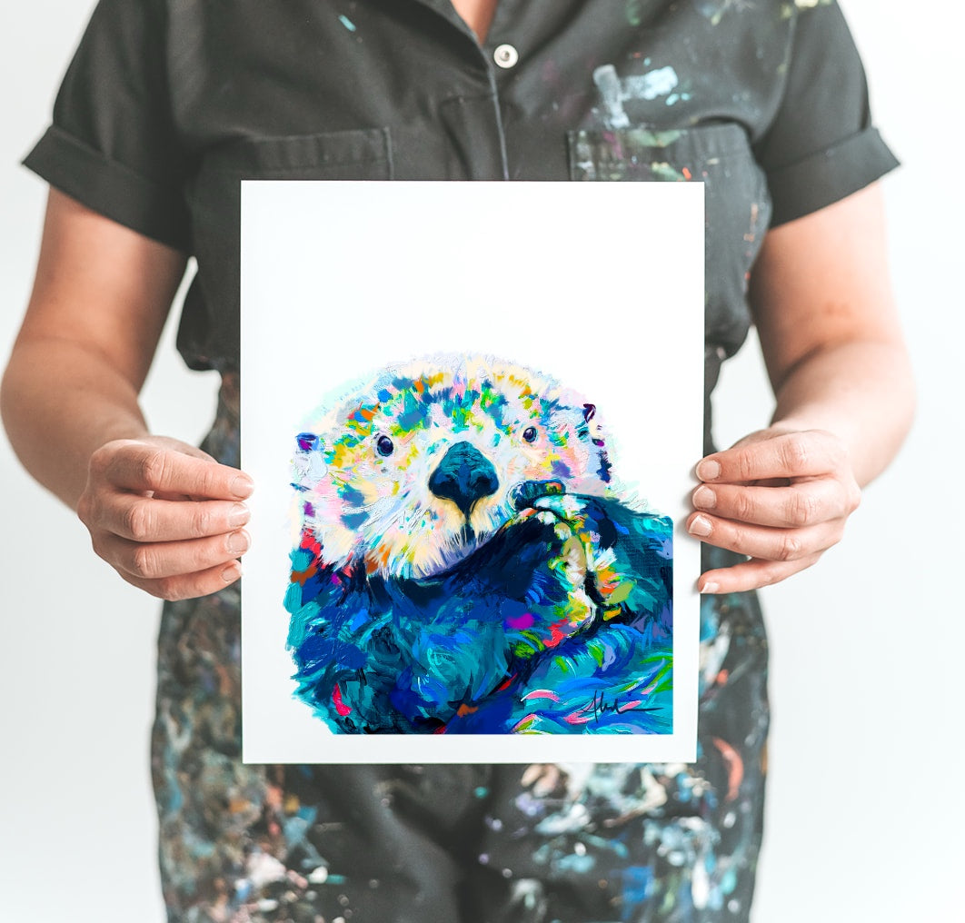 Sea Otter - Canvas and Paper Prints