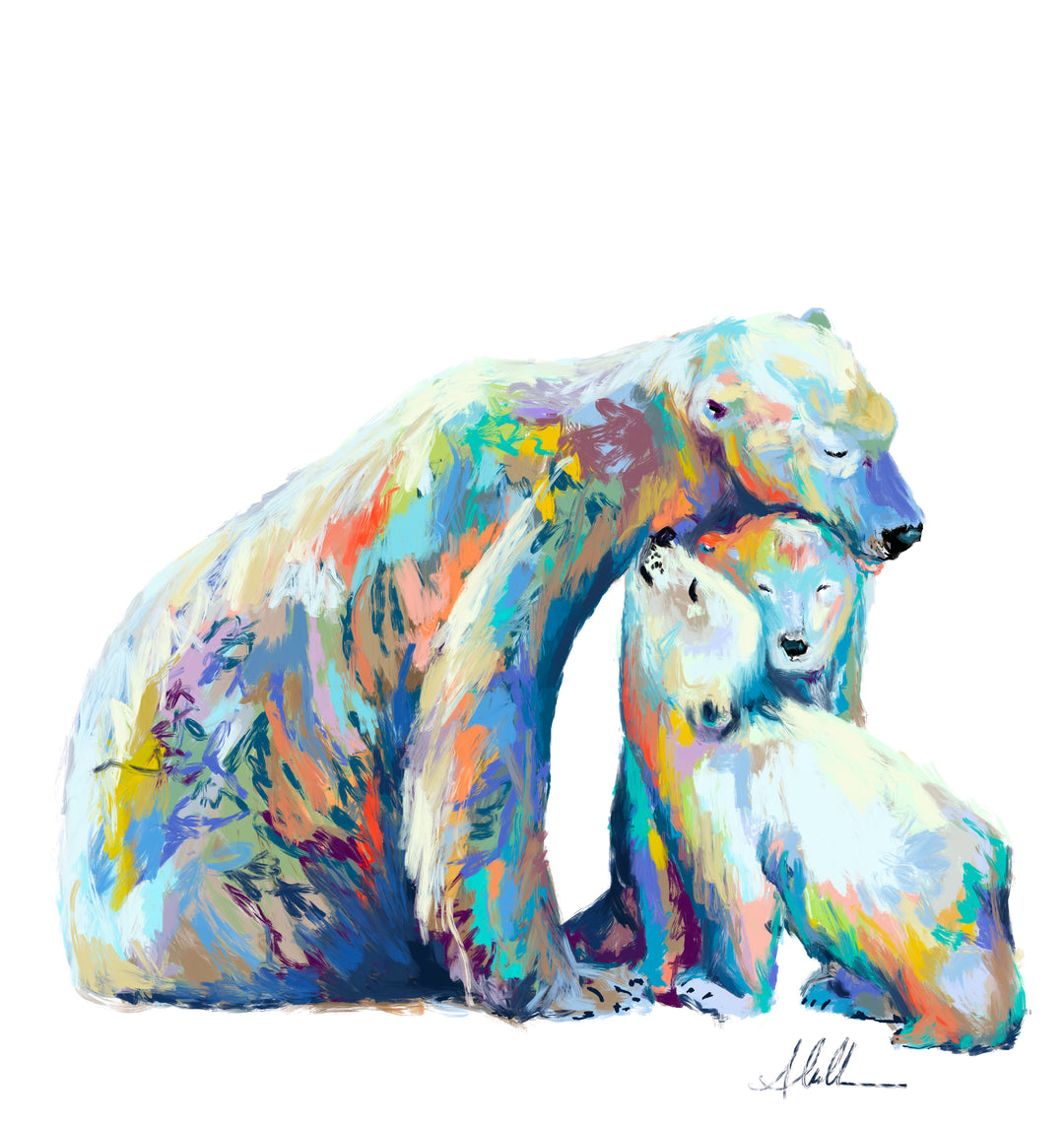 Polar bear artwork by Whistler artist Andrea Mueller