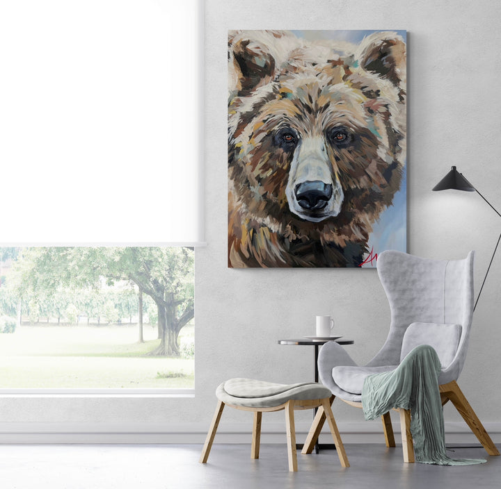 Apex grizzly bear artwork by Whistler artist Andrea Mueller