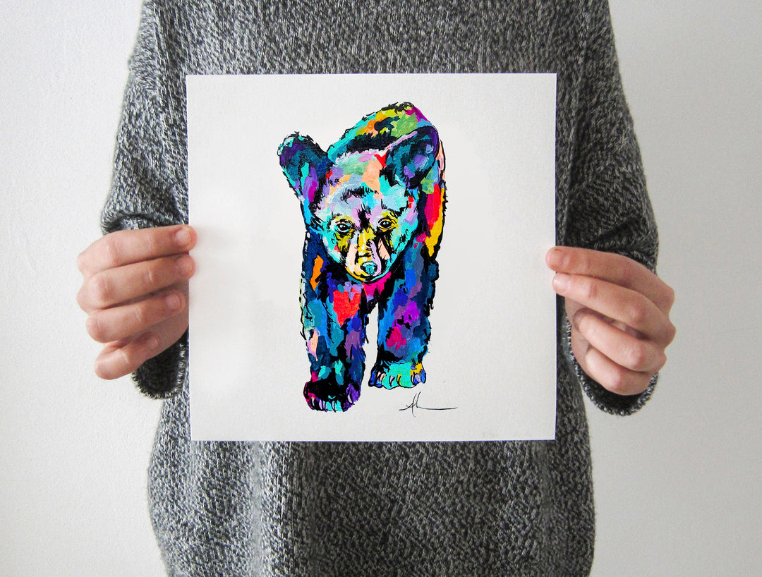 Little Bear artwork by Whistler artist Andrea Mueller