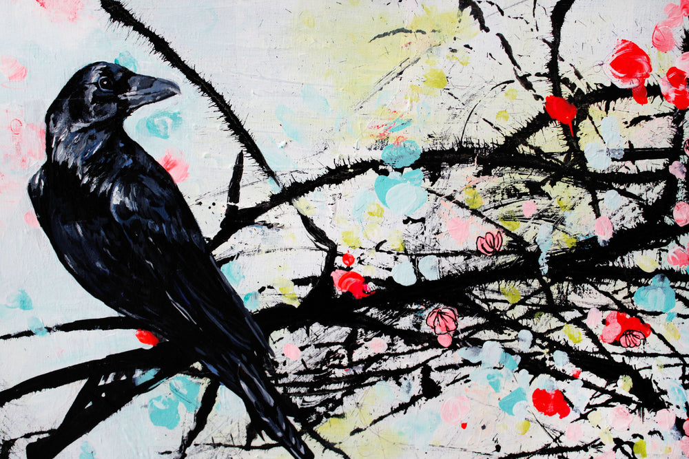 Black Beauty raven artwork by Whistler artist Andrea Mueller