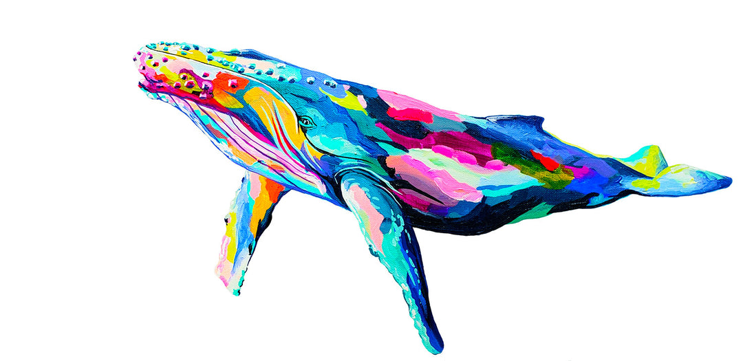Humpback whale artwork by Whistler artist Andrea Mueller
