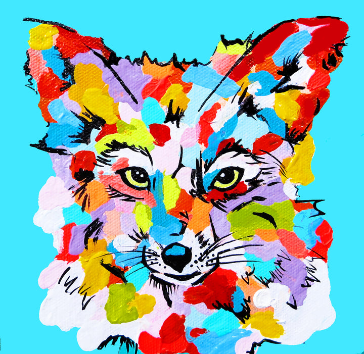 Mini Fox artwork by Whistler artist Andrea Mueller