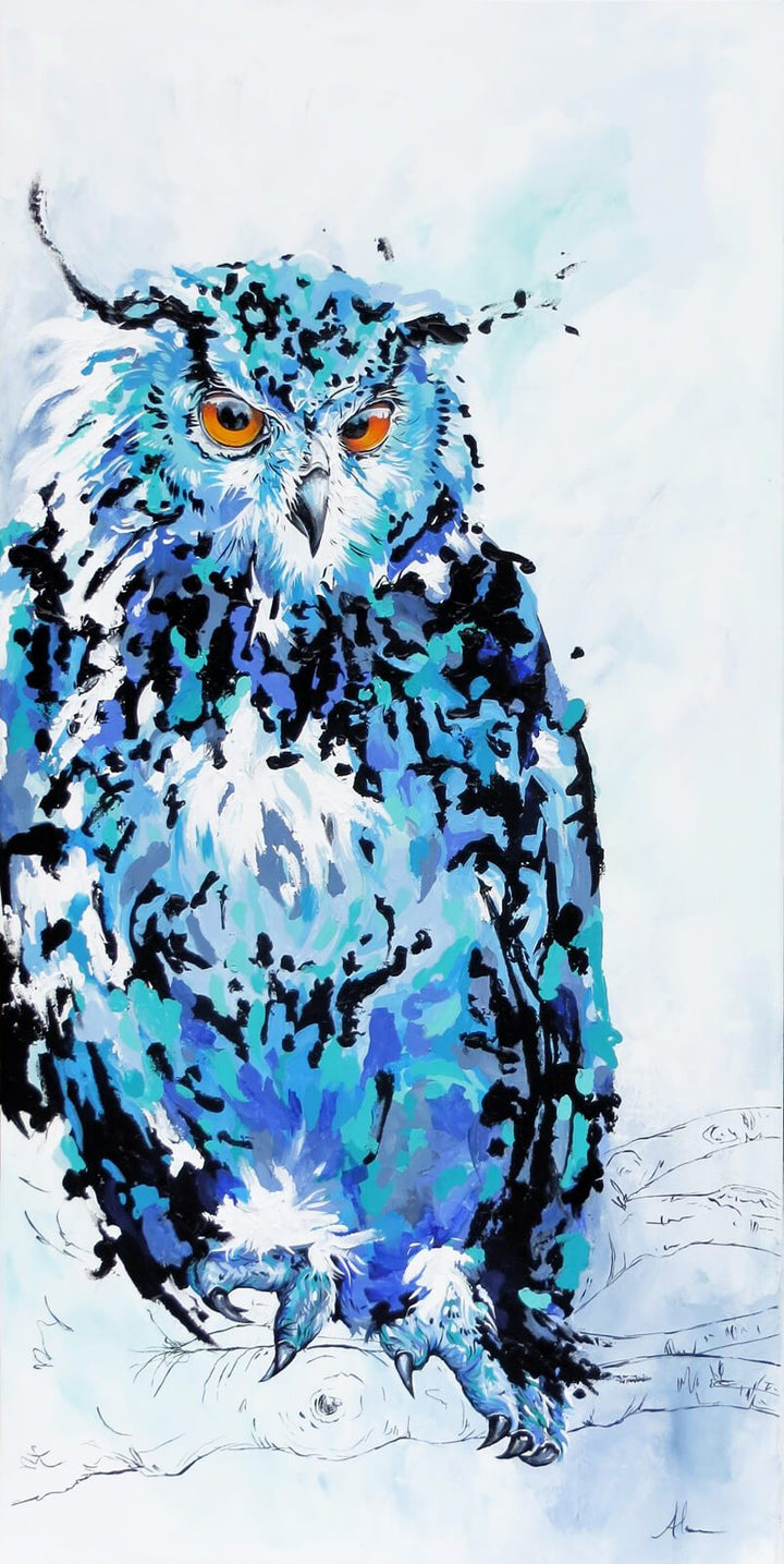 owl about you artwork by Whistler artist Andrea Mueller