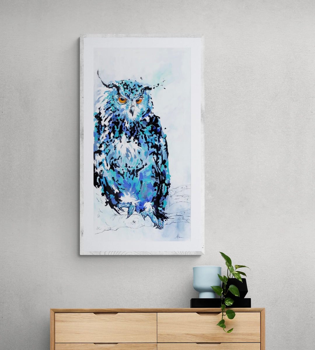 owl about you artwork by Whistler artist Andrea mueller