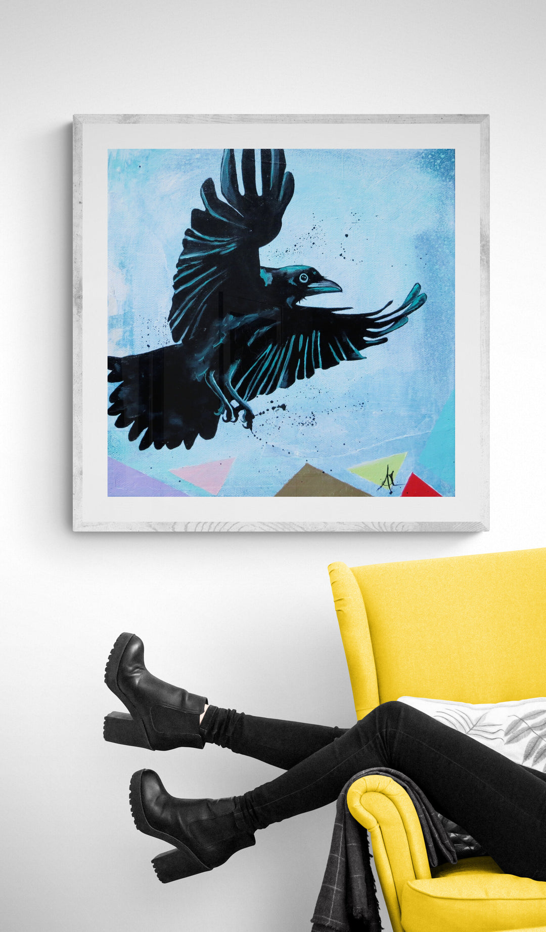 Lift crow artwork by Whistler artist Andrea Mueller