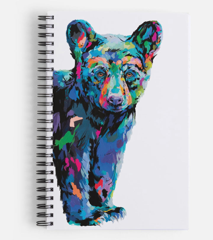 Colourful Bear notebook by Andrea Mueller