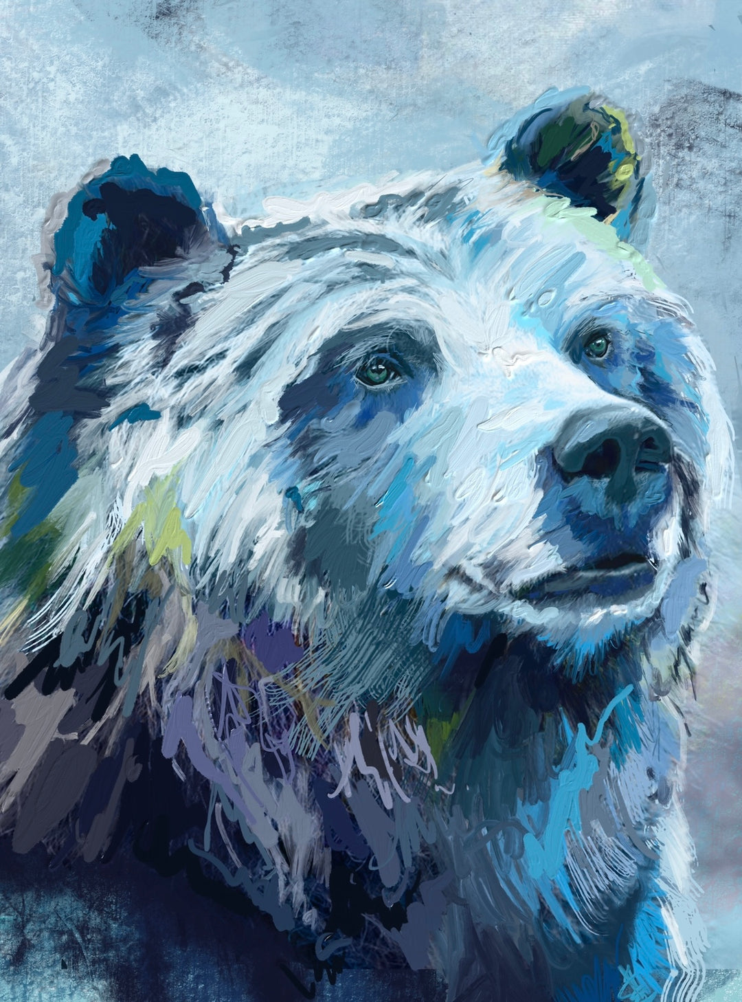 The Mystic grizzly bear artwork by Whistler artist Andrea  Mueller