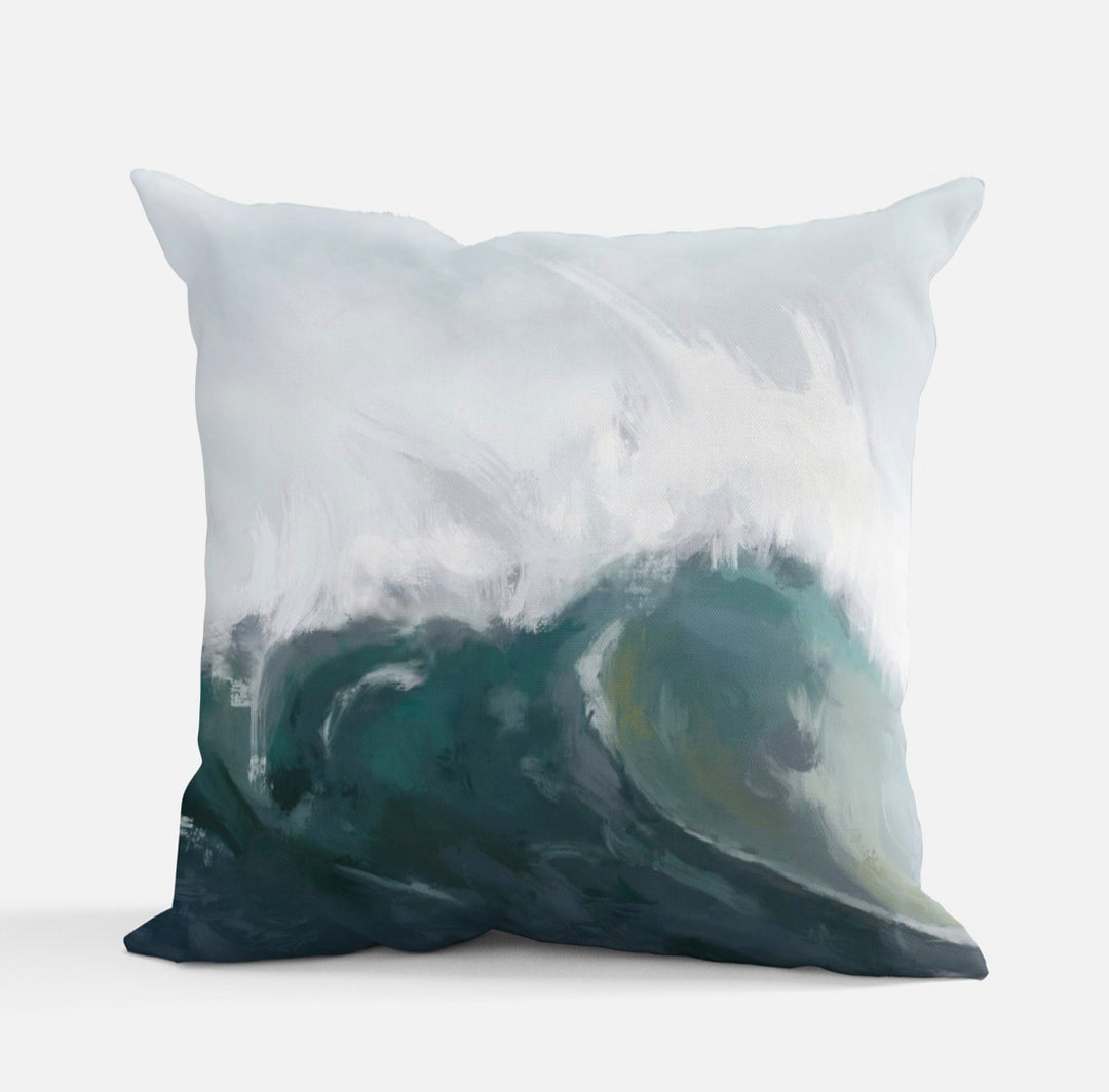 Wave print pillow by Andrea Mueller