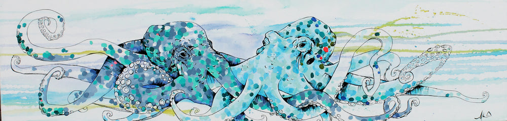 Entwined octopus artwork by Whistler artist Andrea Mueller